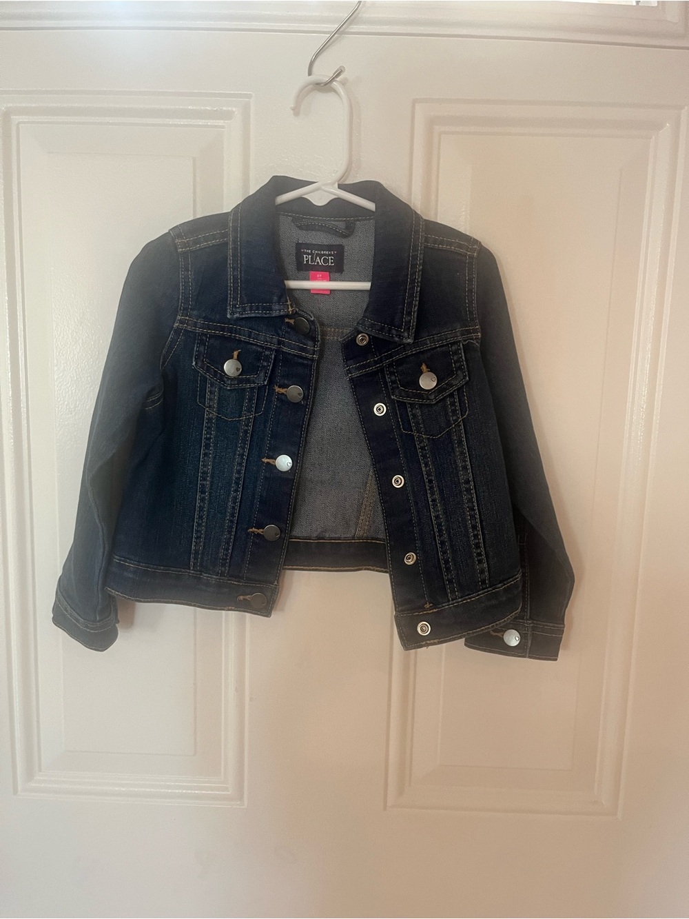 The Children's Place Dark Denim Jean Jacket - Navy